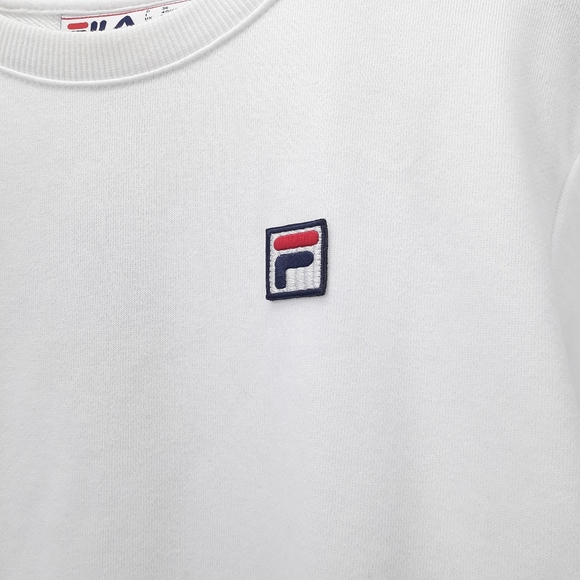 FILA French Terry Pullover Crewneck Sweatshirt Size S | Classic Logo - Picture 5 of 7